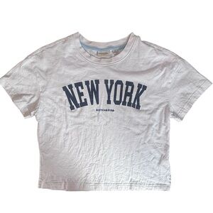 Scotch & Soda “New York” Graphic Tee Size Small | White Cropped T-Shirt